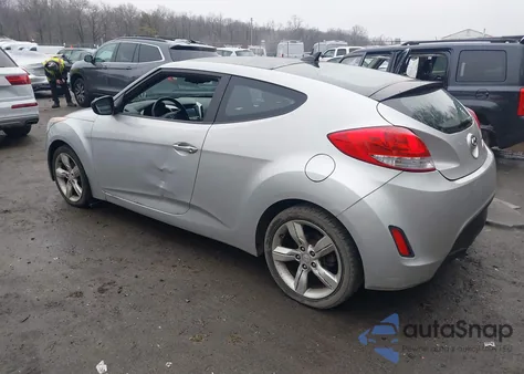 2012 Hyundai Veloster Base W/Black from USA, damaged, VIN KMHTC6AD2CU020512